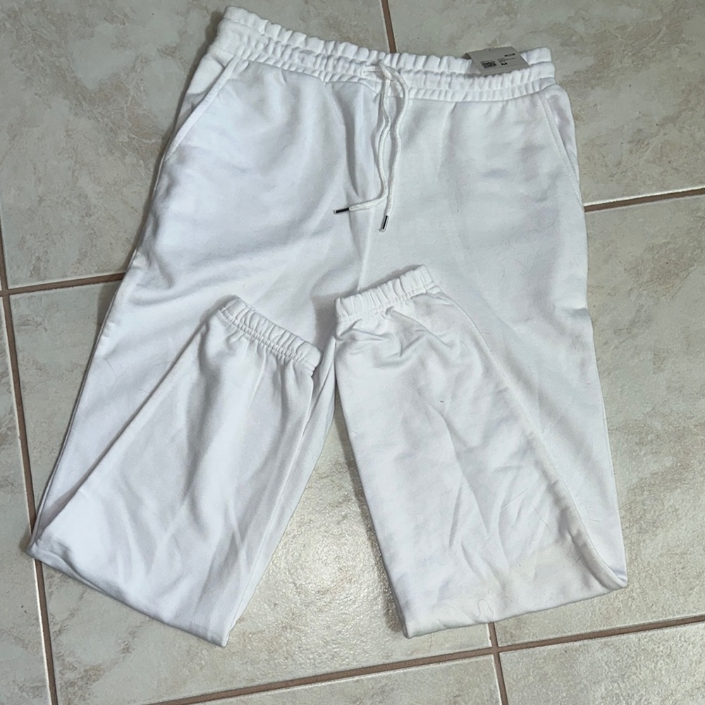 Forever 21 White Women's Jogger Pants